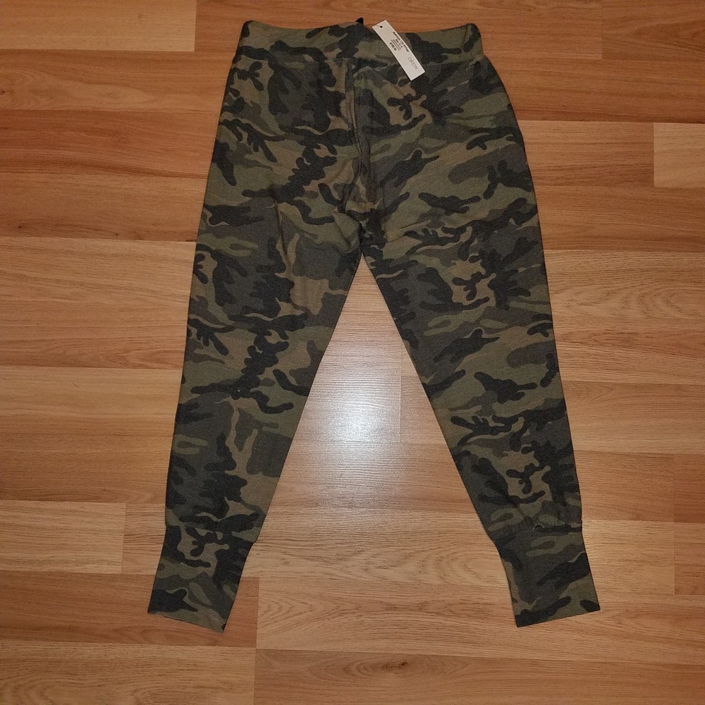 Drew Women Sage Camouflage Joggers Sports Pants Lace Up Front TJ80885 Small NEW